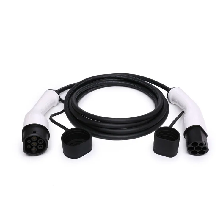 

5M TPU Evse Charging Cable 16A 32A 7KW 11KW 22KW Type 2 To Type 2 Male To Female 62196 Ev Charger Cable
