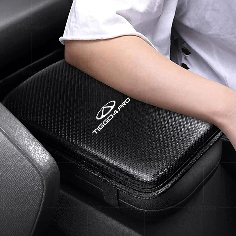 Car Armrest Cushion Pad For Chery Tiggo 4 Pro 2023 2024 2025 Car Storage Box Protective Mat Auto Interior Tiggo4Pro Accessories