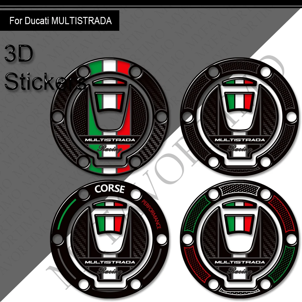 

For Ducati MULTISTRADA 950 1000 1100 1200 1260 V2 V4 Protector Tank Pad Gas Fuel Oil Cap Fairing Fender Stickers Decals