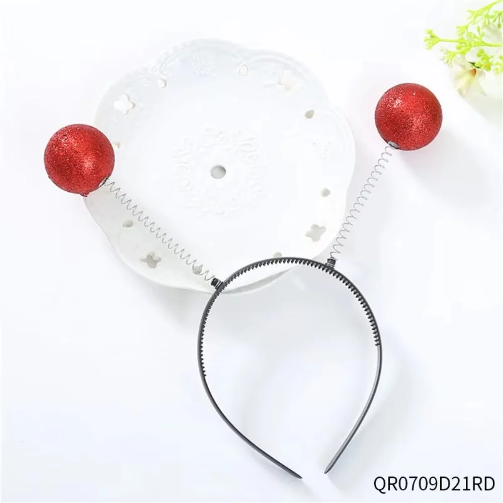 عصابة رأس PESENAR "Alien - ذات طابع كروي أحمر لامع: نمط هوائي Fun Sci - Fi، مثالية للحفلات التنكرية الغريبة أو مظهر الحفلات تحت عنوان."