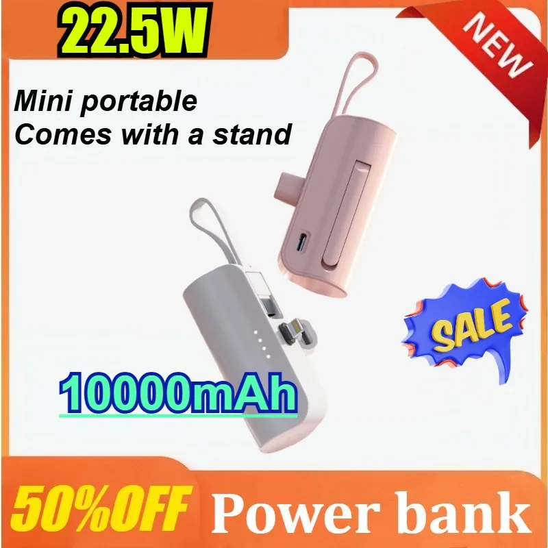

5000mAh Mini Portable Power Bank External Battery Plug Play Power Bank Type C Fast Effective Charger for IPhone for Huawei
