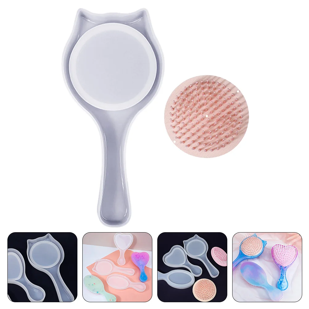 

Cat Ear Comb Mold DIY Crafts Silicone Supplies Silica Gel Epoxy Casting Brush Making
