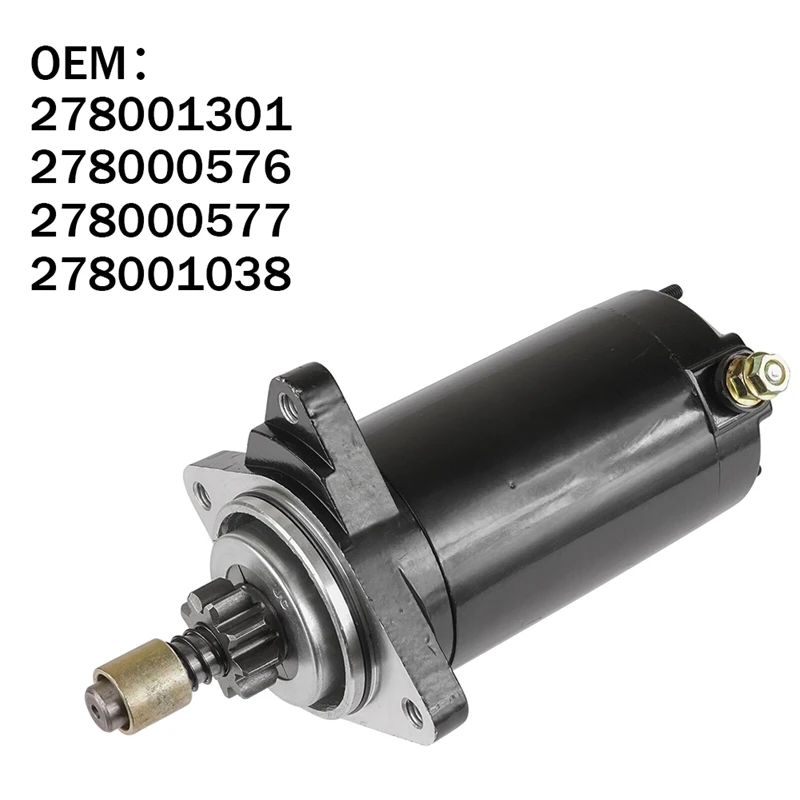 

12V Starter Motor For Rotax Marine BRP Engine 278001301 278001038 278000576 278000577 Replacement Accessories