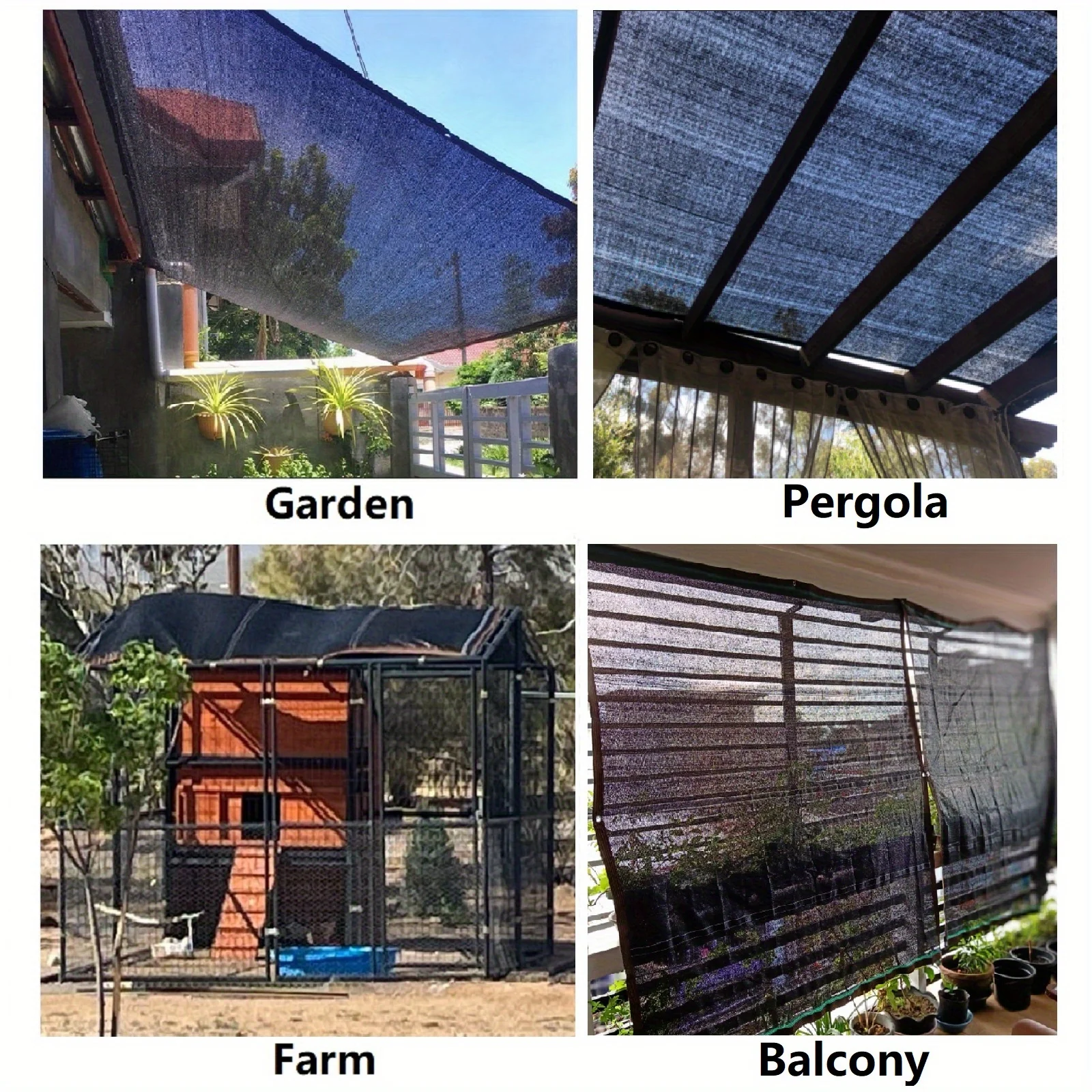 Privacy Fence Screen & Fence Privacy Screen, High-Density Polyethylene Shade Net with Copper Fasteners, 90% Shading Rate and Uv Protection Suitable for Outdoor Pavilions, Backyard Lawns, Gazebos, Patios, and Dog Houses.