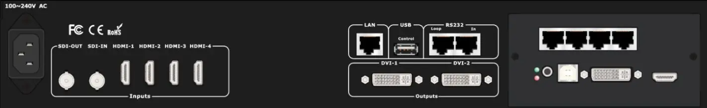 VDWALL LVP919 LED 증폭기 스플라이서 프로세서