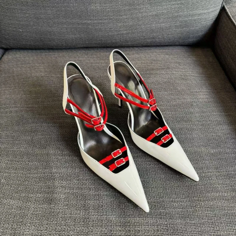 

2026 Summer New Pointed Toe High Heels Sexy Striptease Sandals Outdoor Designer Casual Banquet Pointed Toe Sandals for Women