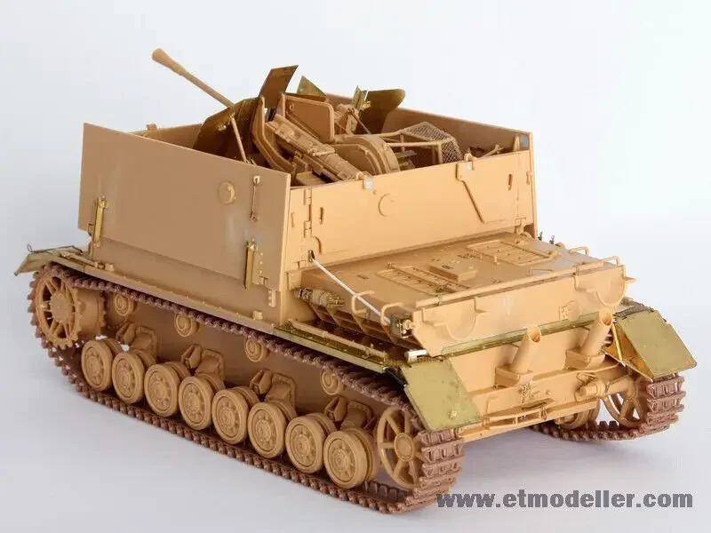 ET Model E35-004 1/35 WWII German Flakpanzer IV Möbelwagen Detail Up Set Etching - Image 4