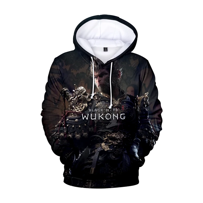 2024Black Myth Wukong 3D Game hoodie kısa kollu erkeklerin men women Hoodies erkeklerinin giysilerini CS kahraman oyun Fans Gift