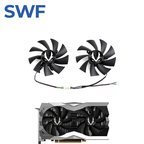 2 unids/set 87MM GA92A2H ventilador de refrigeración para ZOTAC GTX 1660 Ti RTX 2060 2070 SUPER Mini ventilador enfriador de tarjeta de vídeo GFY09215M12SPA