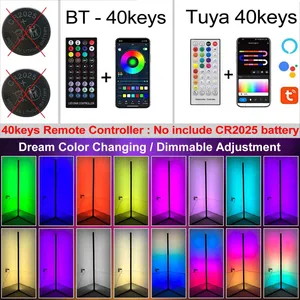160cm smart tuya floor lamp adjustable corner RGB LED Modern Light Lighting Alexa Alexa Support Lights for bedroom games room 8 Main Sales Floor Luminaire - №6