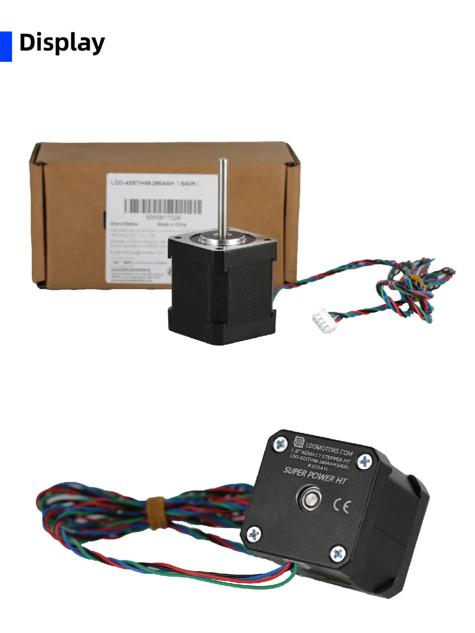 Mellow 2PCS LDO Super Motor 42STH48-2804AH (40R) Nema 17 Schrittmotor Für 3D Drucker Teile Voron VzBoT Lange Welle Halterungen – Detail 7