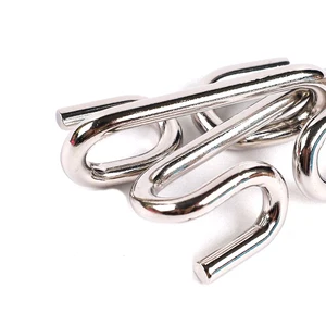 Metall-Puzzle-Spielzeug für Kinder, abnehmbare Schnalle, 9 Link, erwachsene Ieleisure, Stressreduzierung, Intelligenz, 8. September 8 Hauptverkäufe Kinderschnalle - №5