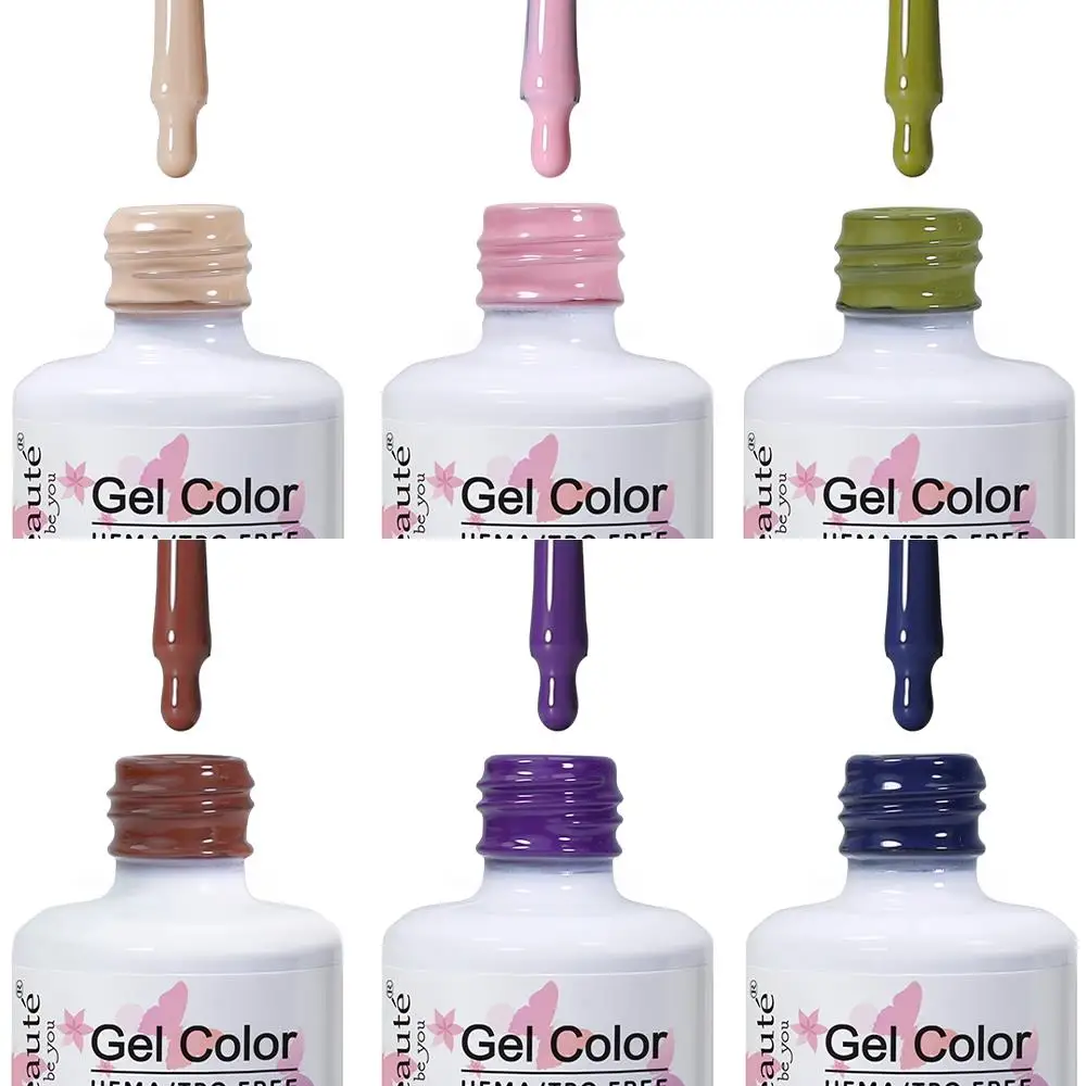 Clou Beaute Autumn Winter Gel Nail Polish Luxury Maillard Caramel Burgundy Dark Green UV LED Gel Varnish Nail Art Manicure view 4