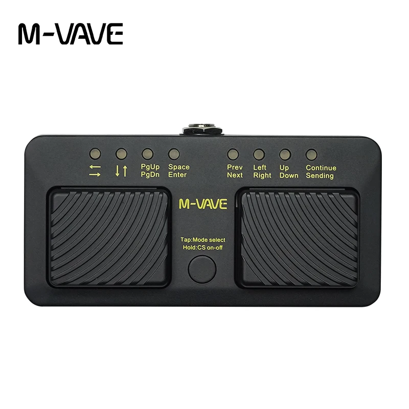 

M-VAVE Turner Pro Wireless Page Turner Pedal, Multi-Function Bluetooth Foot Switch for Sheet Music, Rechargeable