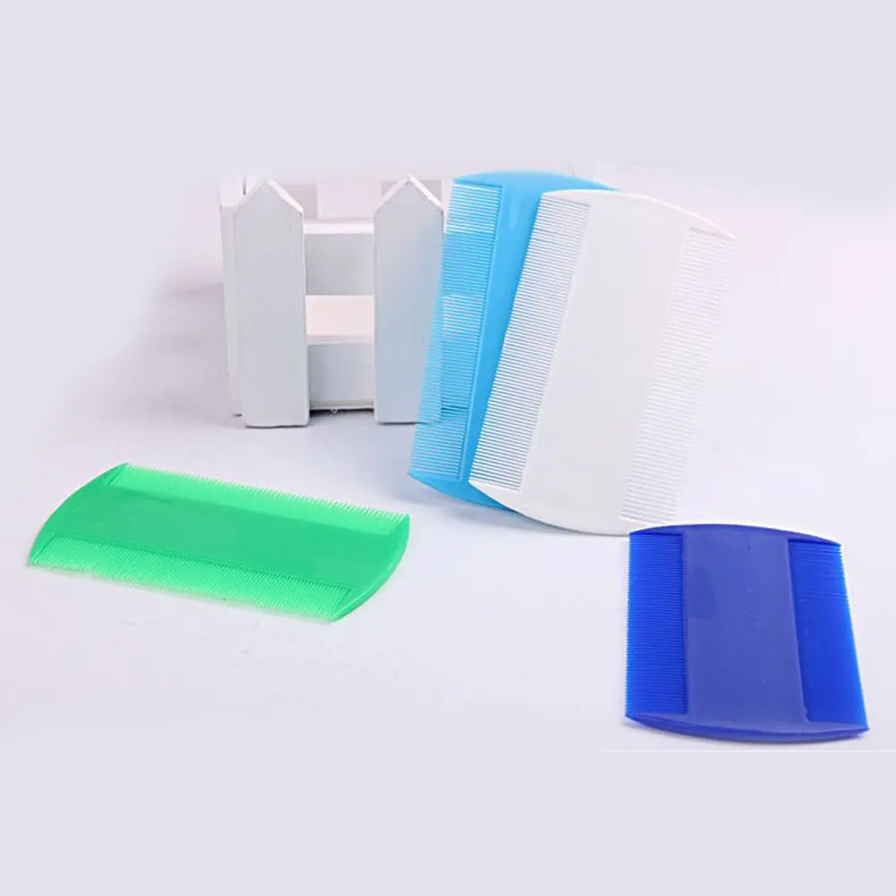 Effective White Hair Styling Tools Double Sided Lice Flea Nit Removal Head Lice Detection Lice Comb Nit Combs view 2