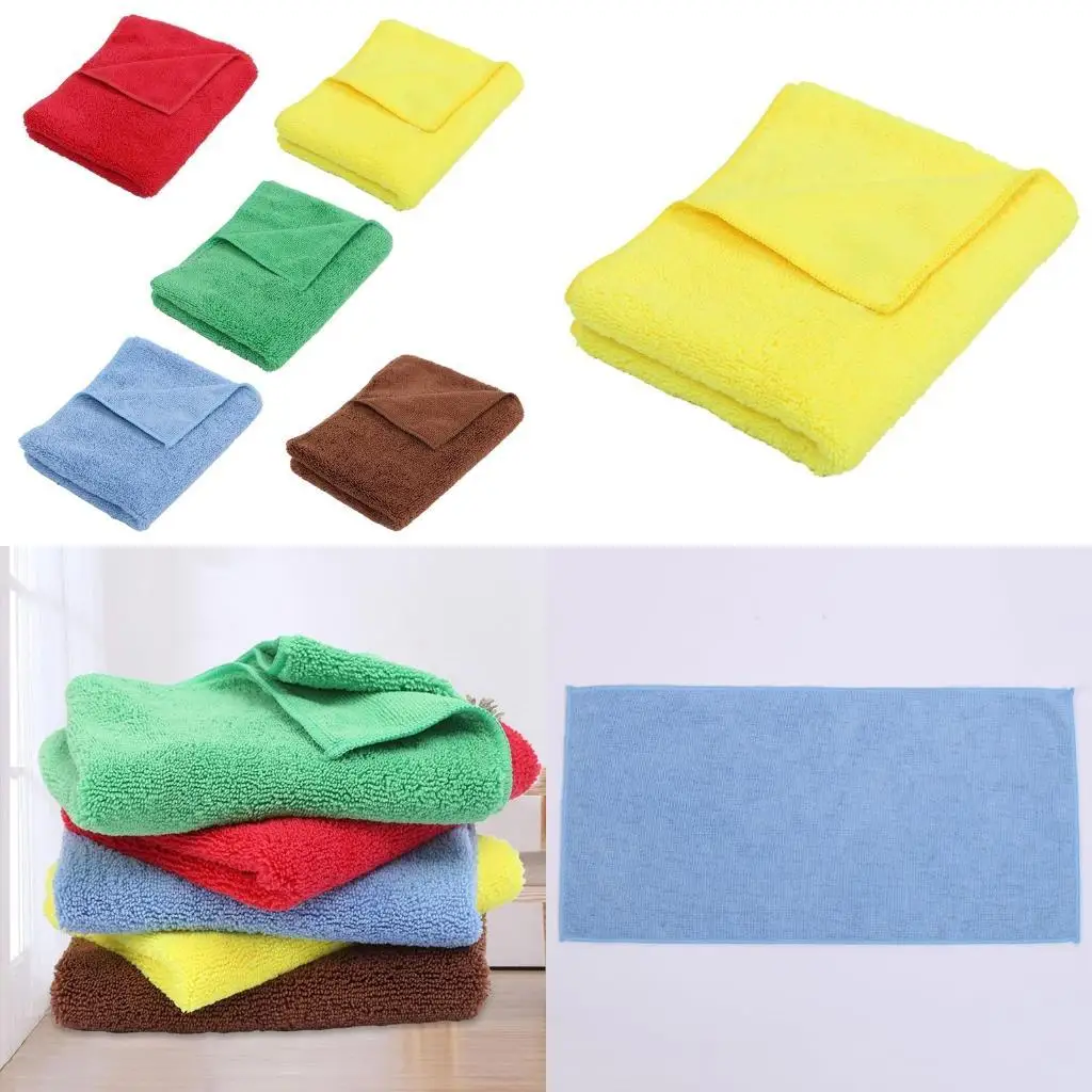 

652F Car Wash Towel Detailing Microfiber Rag Cleaning Drying Tool Kitchen Household Washing Softer Highly Absorbent Lint
