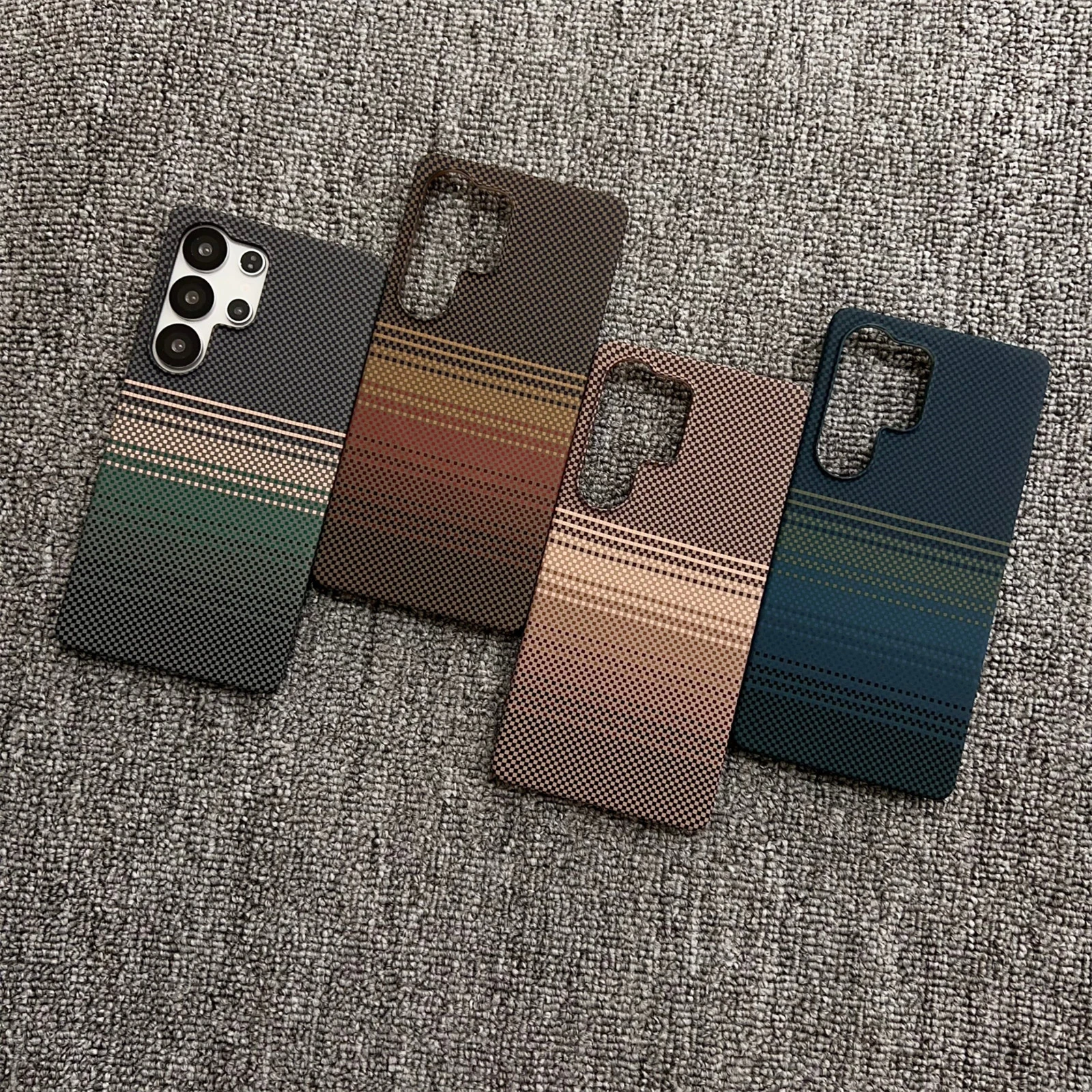 Carbon Fiber Matte For Megsafe Phone Case For Samsung S23U S24 S25 S26 Plus 5G Ultra Magnetic Shockproof Texture Frameless Cover