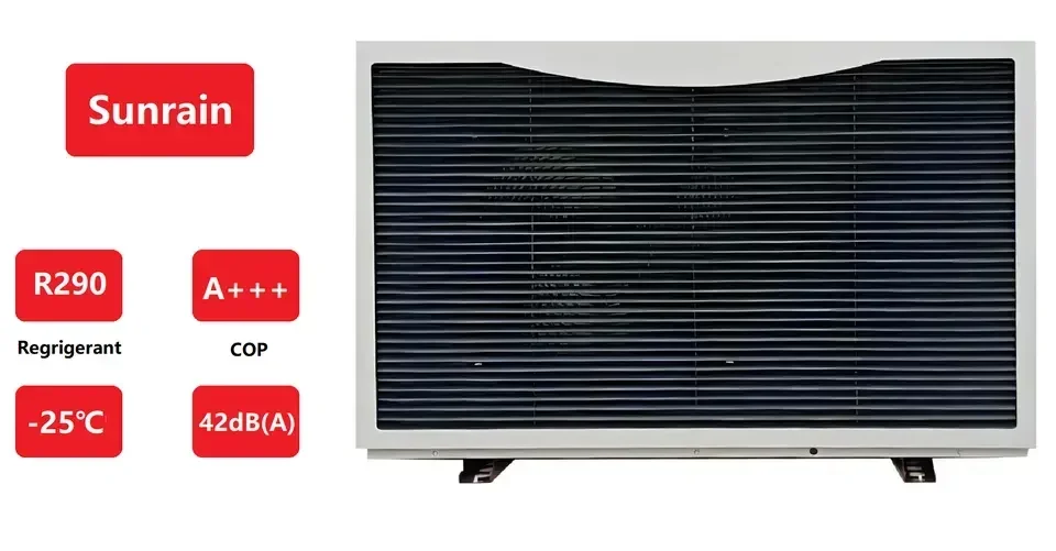 Sunrain Full Inverter/EVI/R290/A+++/WIFI/Heating and Cooling/Monoblock/Heat Pump/12KW