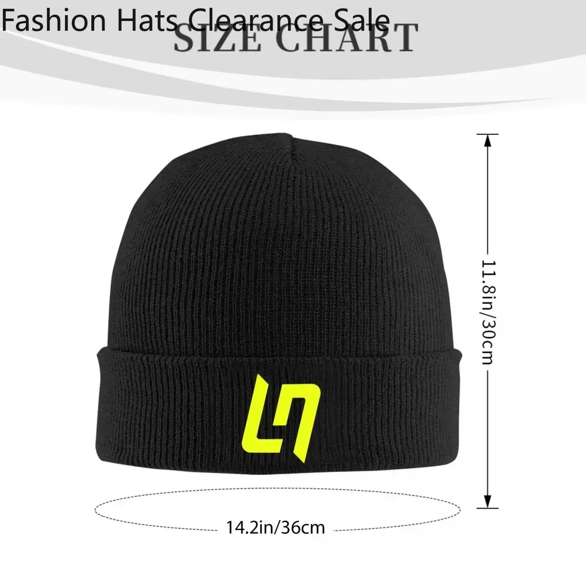 Lando Norris Logo Knitted Bonnet Caps 100% Acrylic Fashion Keep Warm Hats