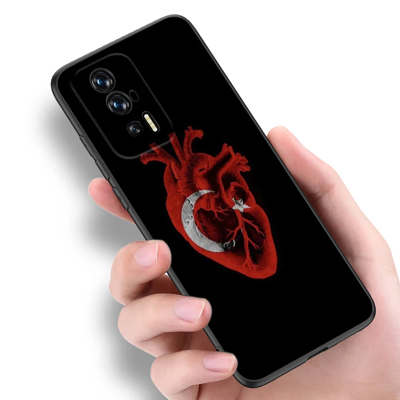 Turkey Turkish Flag Black Silicone Phone Case For Redmi 10 Prime A1 A2 Plus K30 K40 Gaming K60 Pro 9 9A 9C 9T 10A 10C 12 12C 13C image 3