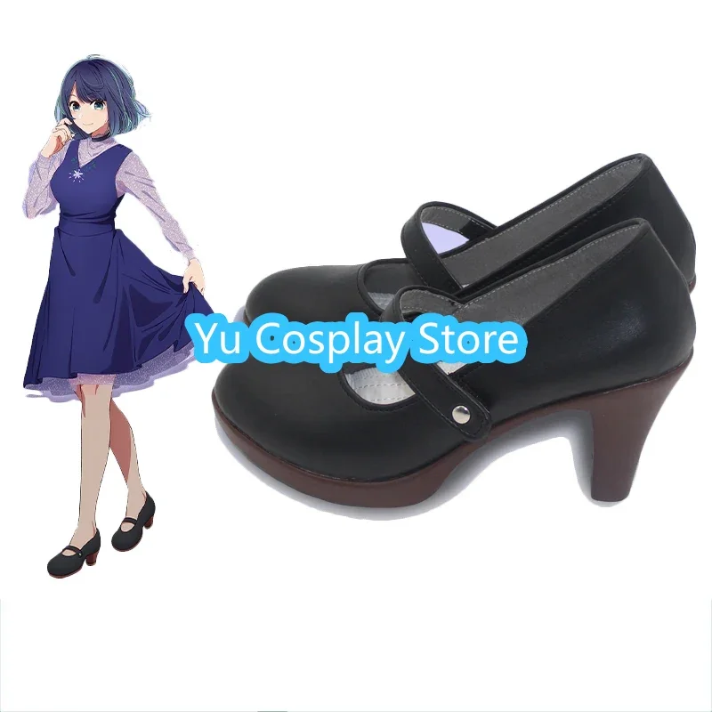 Anime Oshi no Ko Kurokawa Akane Cosplay Shoes Halloween Carnival Boots PU Shoes Cosplay Props Custom Made