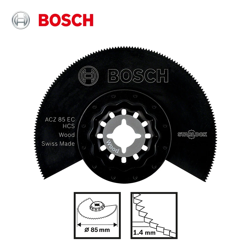 Imagem -06 - Bosch-lâmina de Serra Oscilante para Série Bosch Gop Ferramenta Elétrica do Renovador Acessórios Starlock Acz 85 ec Madeira Mergulho do Pvc