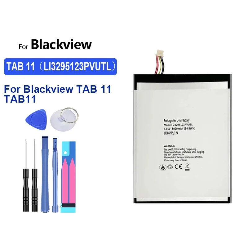 5580mAh-7680mAh Battery for Blackview Tab 13 Pro 8E 16 9 12 10 11 6 DK063 Big Power Bateria