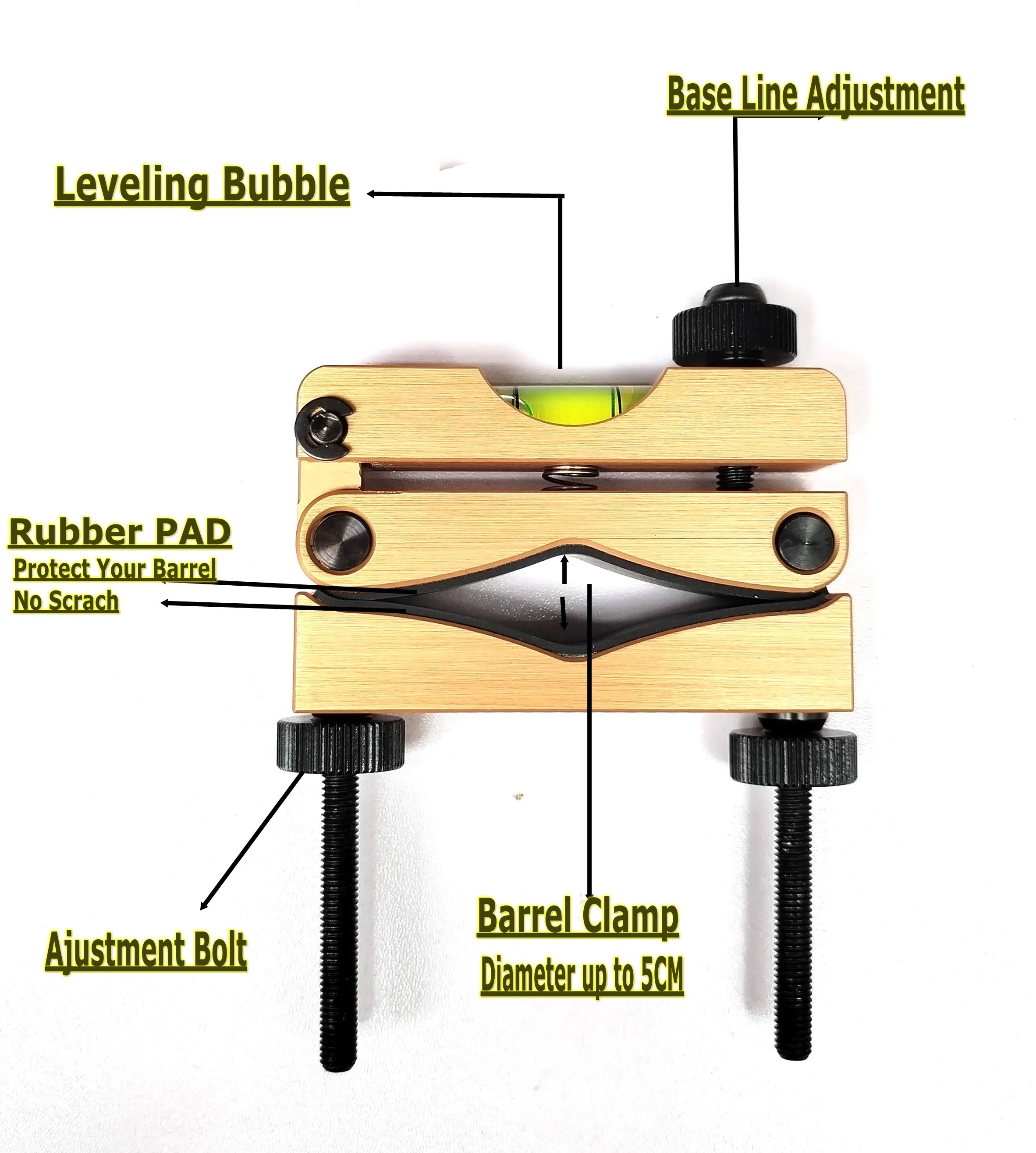 Kit di montaggio del livello dello Scope, strumento di livellamento a bolle universale, Kit di montaggio per cannocchiale magnetico con sistema di