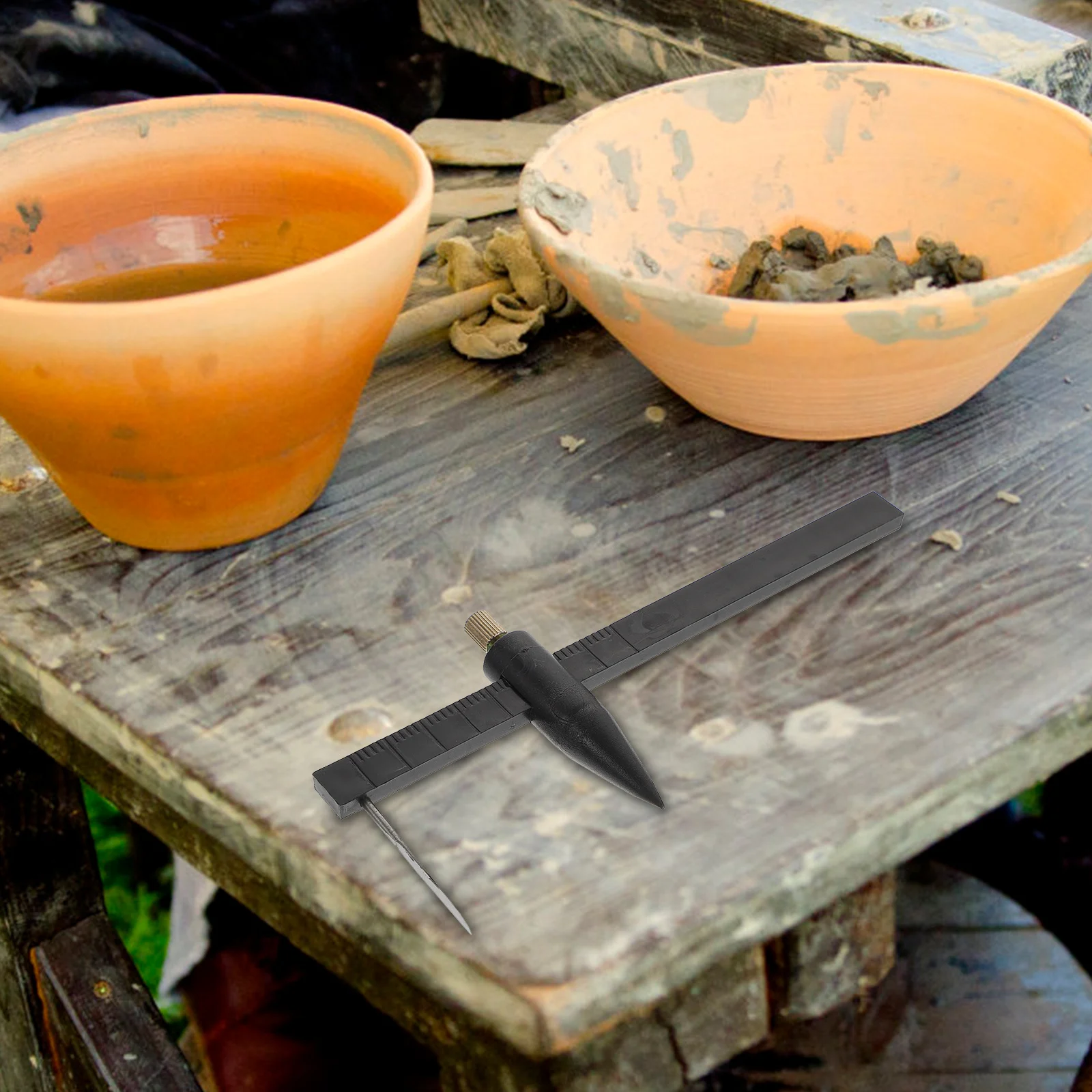 

Clay Pottery Circle Cutter Compass Durable Rotary Drawing Tool Lightweight Easy Supply Circle Cutter