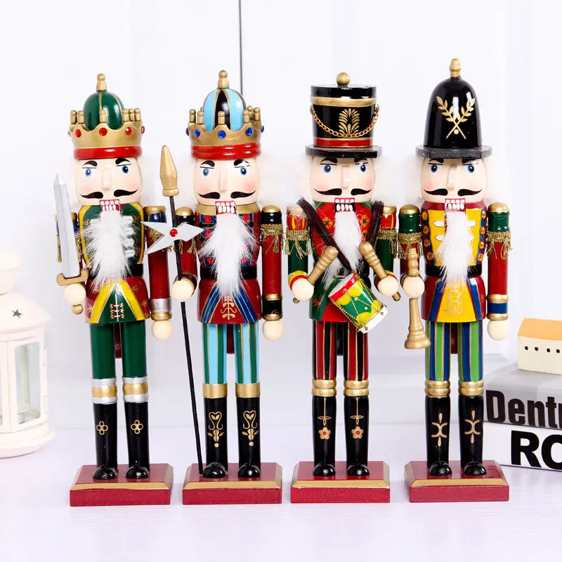 For 30cm Nutcracker Soldier Statue, Christmas Tabletop Decor & Creative Holiday Gift for Home