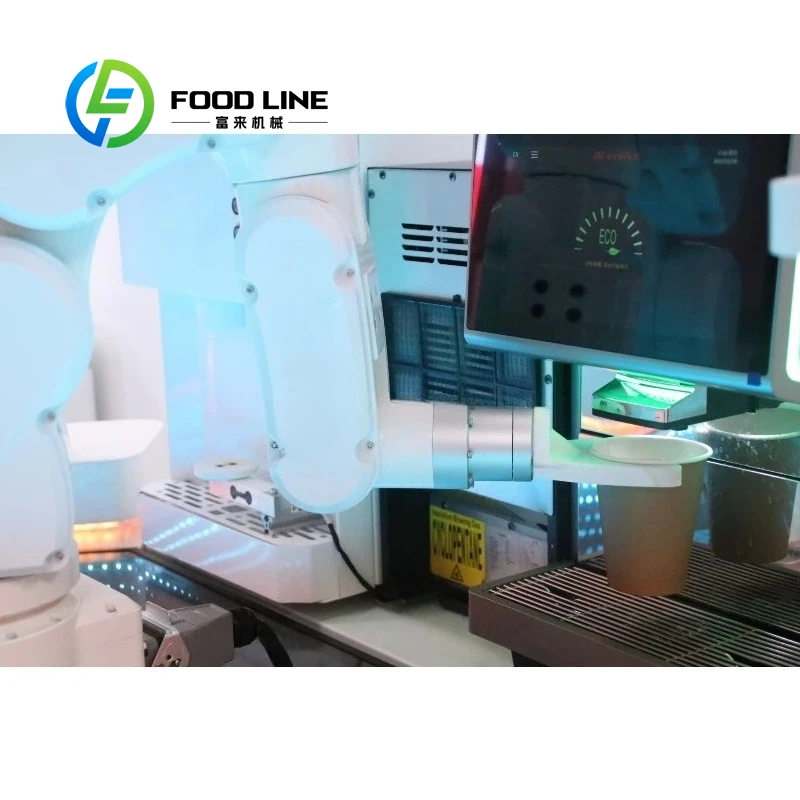 Customized Professional 6 Axis Robotic Arm Espresso Coffee Vending Machine Commercial Automatic Maker for Business Sale