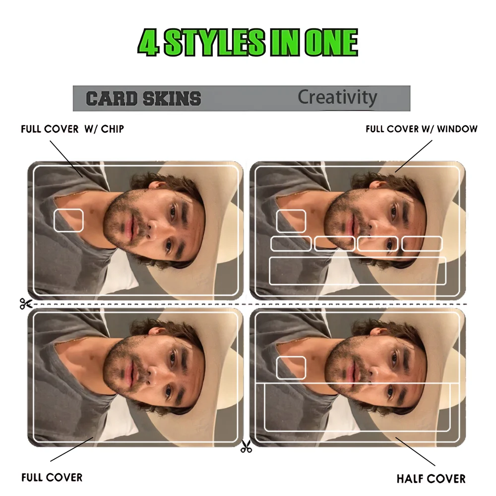 Singer L-Liam P-Payne Stickers Cartoon Credit Card Visa Debit Bank Charge Card Bus Metro Waterproof Sticker Decal Decoration