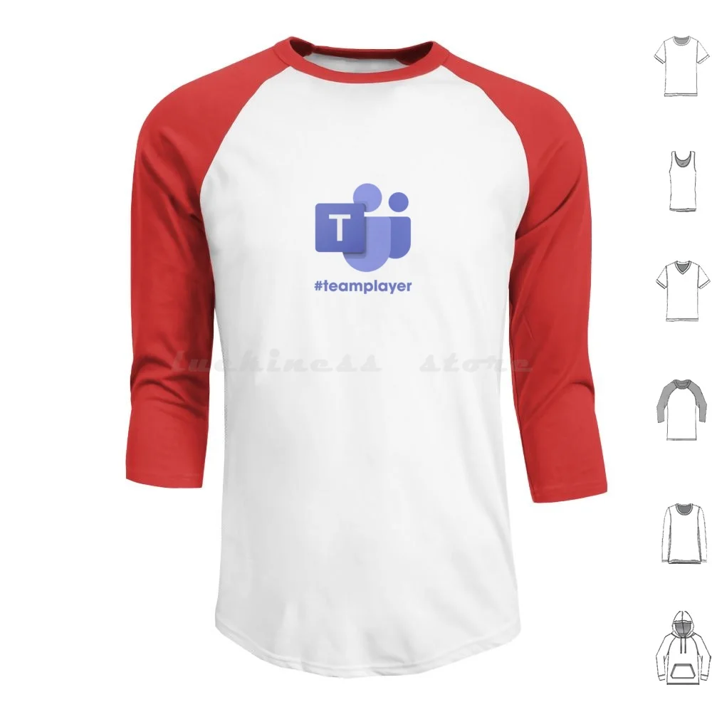 Microsoft Teams #teamplayer Hoodies Long Sleeve Microsoft Teams Teams Teams Icon Application Teamplayer