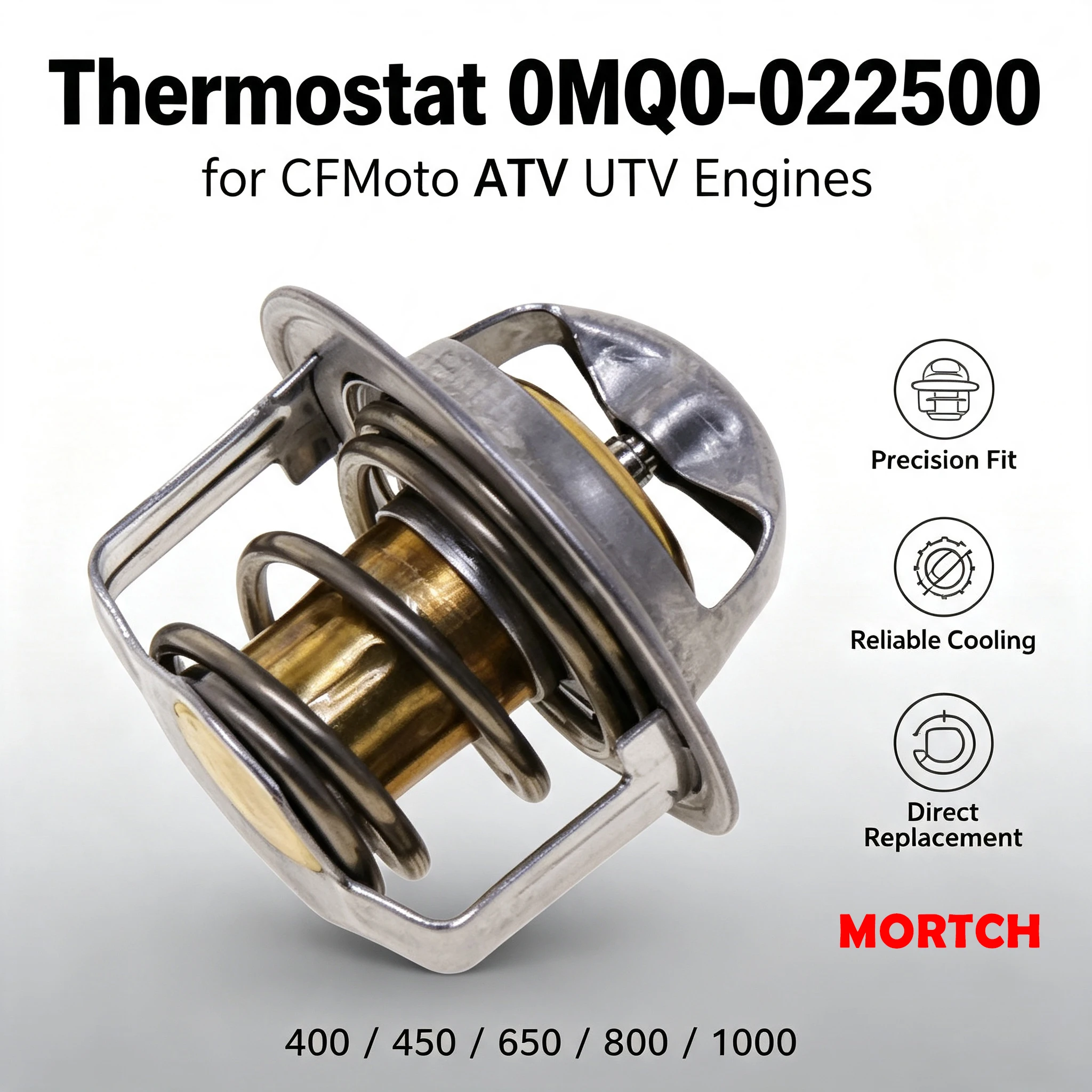 OEM 0MQ0-022500 Motorkühlthermostat Ersatz für CFMoto 400 450 650 800 1000 ATV UTV Offroad-Teile – Detail 1