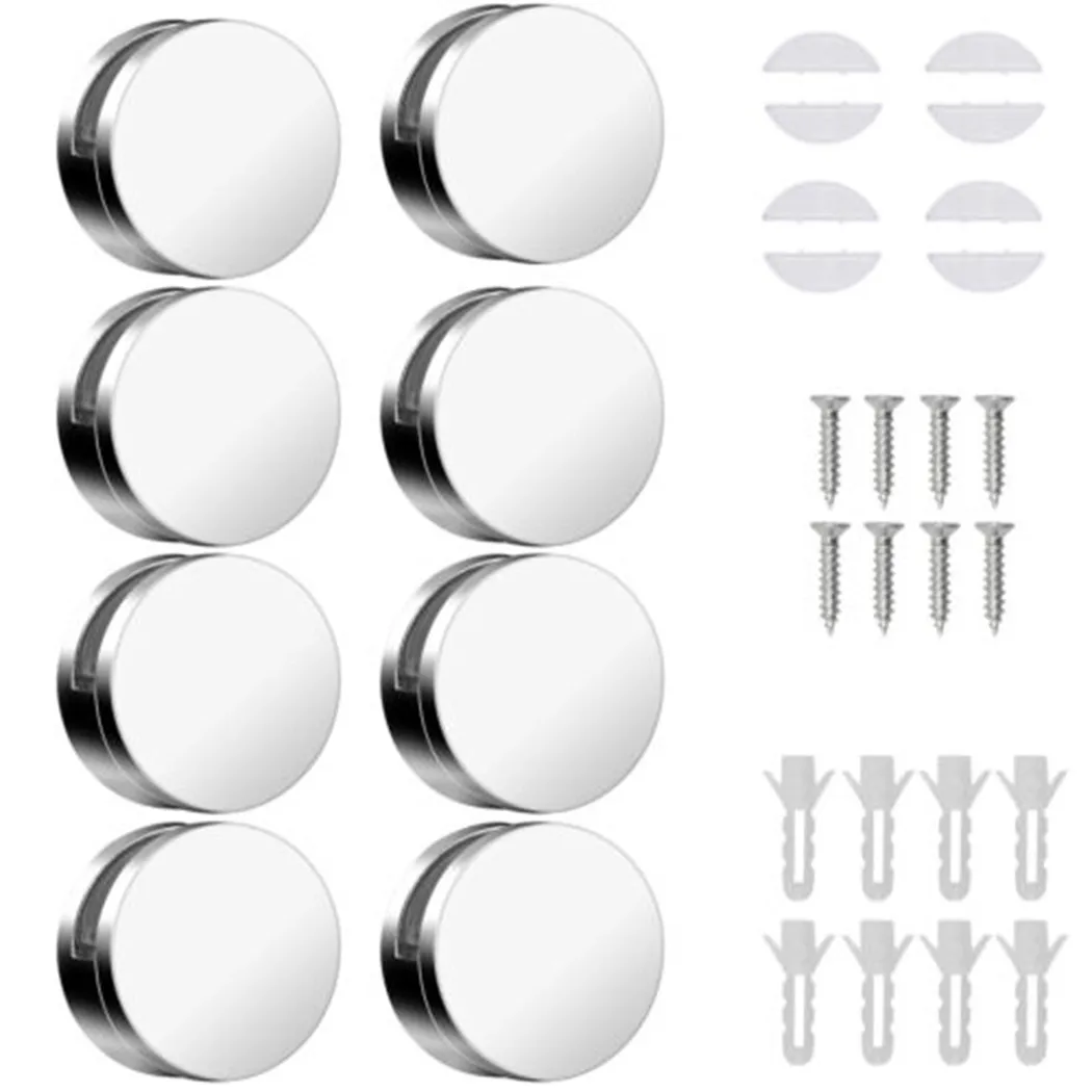 Mirror Clips Mirror Hanging Hardware 8 Pieces Mirror Holder Clips Mirror Hang Mirror Holder Clips With Soft Silicone Pad Inside