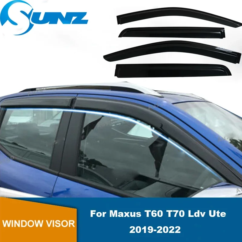 Window Visors Weather Shield For Maxus T60 T70 T90 Ldv Ute 2019 2020 2021 2022 2023 2024 Sun Rain Guard Side Window Deflectors