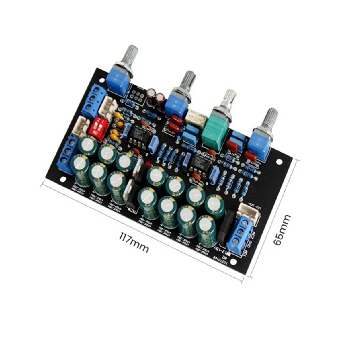 N87R Convenient Multifunctional Pre-Amplifier Tone Board Preamp Volume Tone Control DIY Speaker Amplifiers Sound Audio Amp