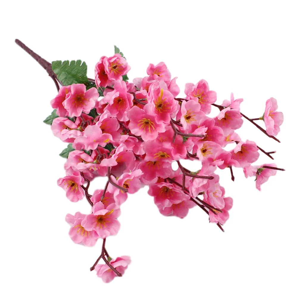 Branch Plum Blossom Artificial Flower Decorative Flower Orange Red Image Monitor Brightness Suitable For Offices