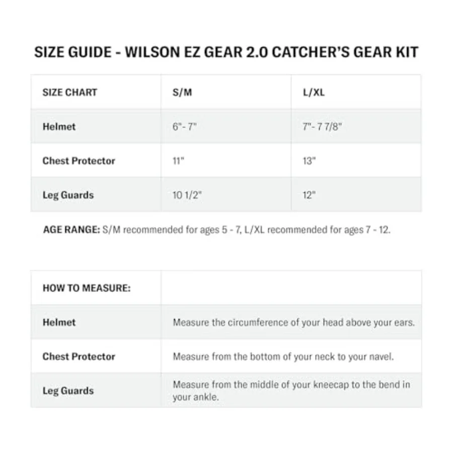 EZ Gear 2.0 Catcher's Gear Kit