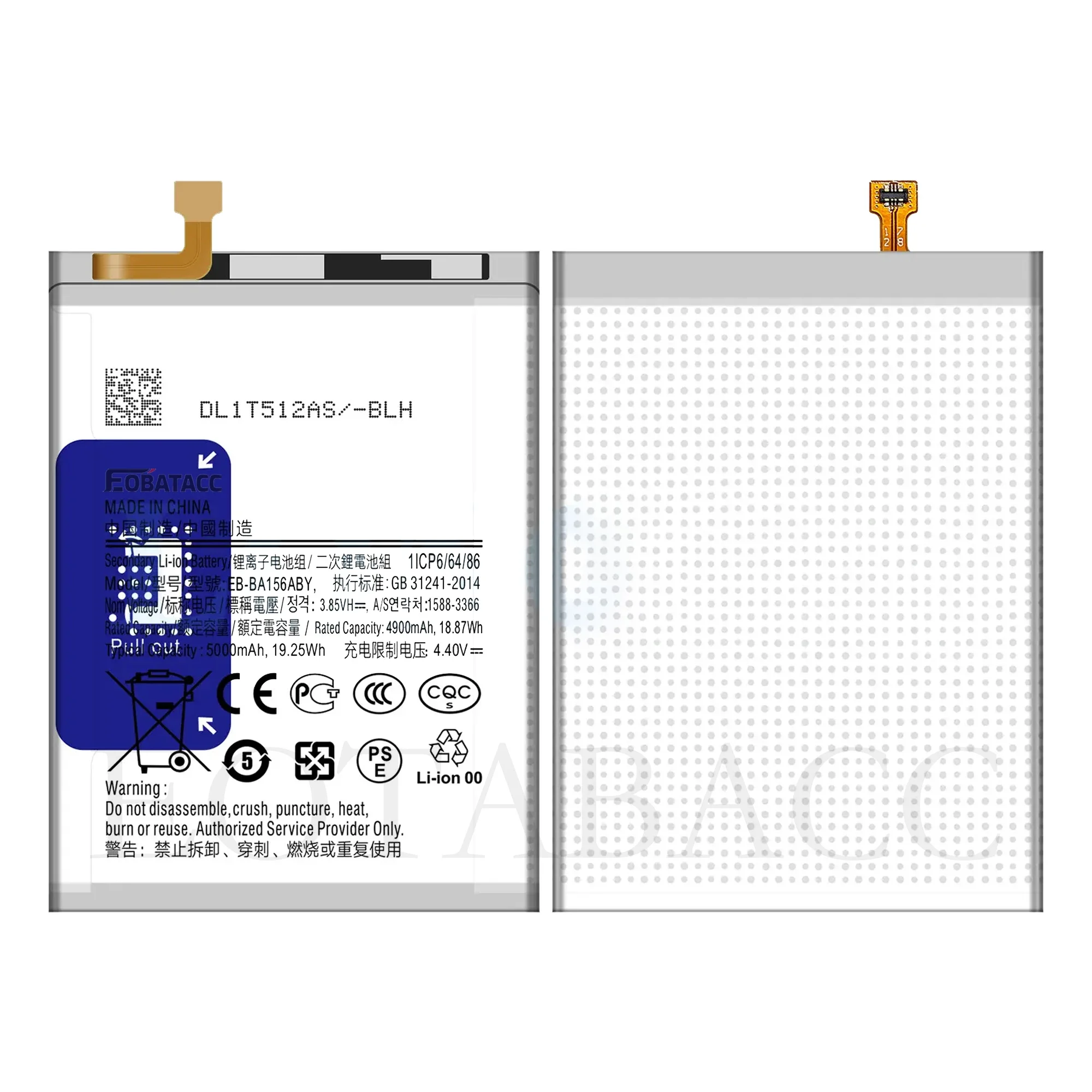 EOTABACC For Samsung A15 5G/4G EB-BA156ABY large capacity 5000mah original battery, mobile phone battery replacement, send tools