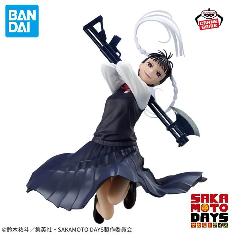 Oryginalne figurki akcji Bandai Banpresto Sakamoto Days Toramaru Nao, figurki anime, modele, lalki, zabawki dla chłopców, prezent Juguete