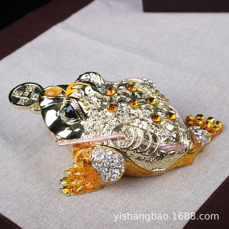 Metal crafts, gold storage ornaments, office desk front desk fortune-attracting ornaments, gifts