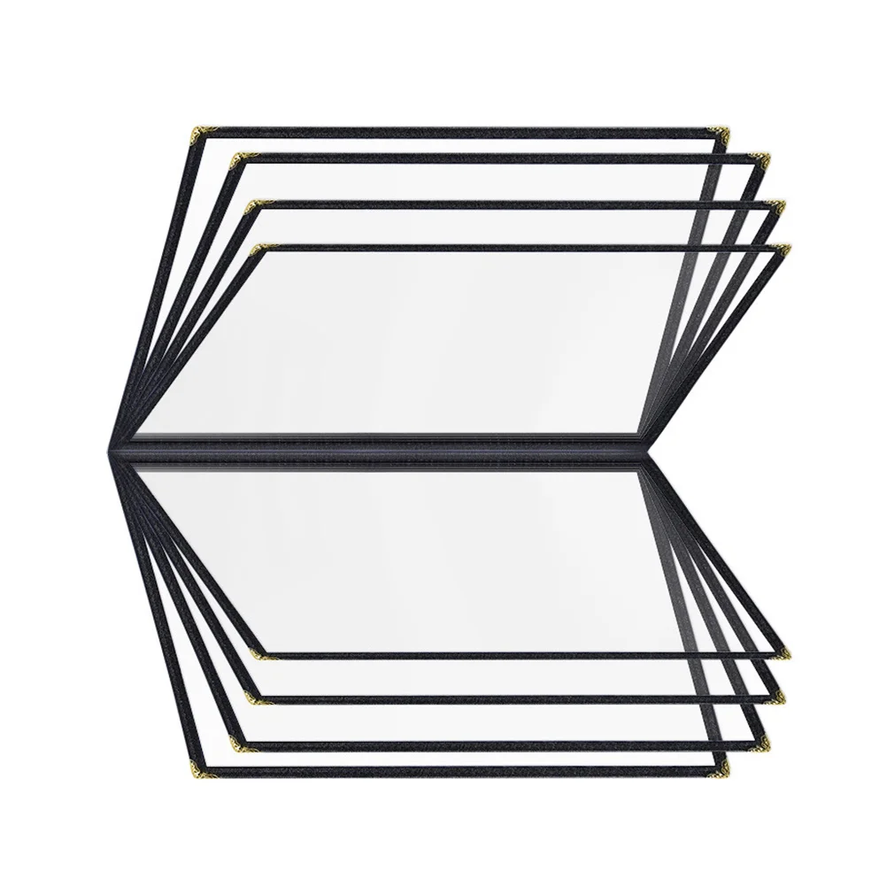 

Transparent Menu Covers A4 PVC Folder 8 Pages Restaurant Hotel Cafe Binder Protector Display St Practical Modern Design