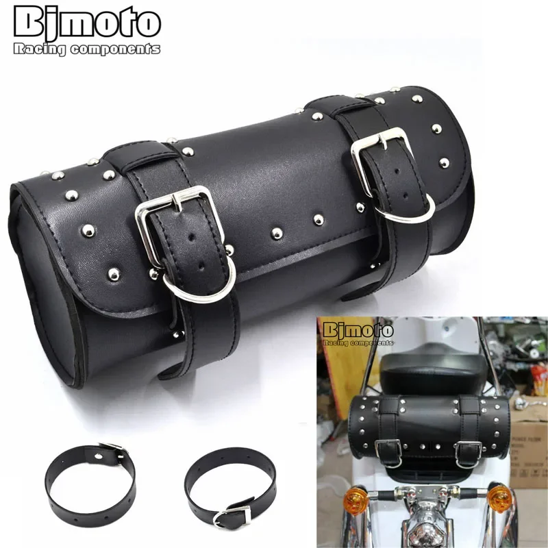 

For Cruiser Chopper Sportster Motorcycle Saddlebag Front Handlebar Rear Bags Tail Tool Bag Storage For Honda Kawasaki