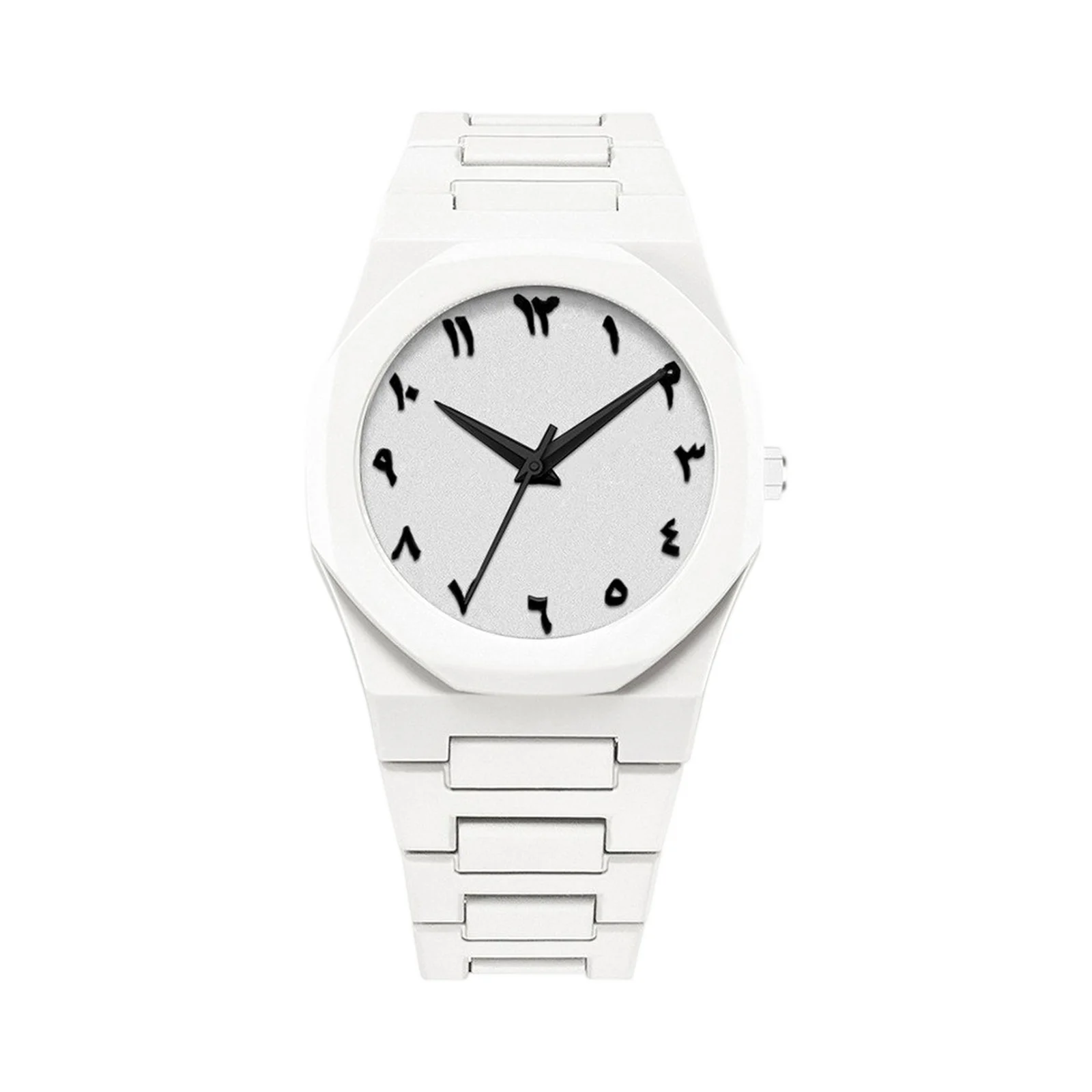 الرجال الإبداعية ساعة الموضة بسيطة عادية نمط حزام من البلاستيك حركة الكوارتز ساعة اليد الذكور الملابس اليومية مباراة الديكور