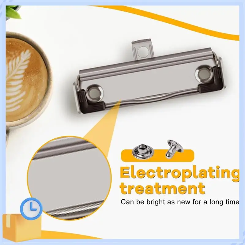 Popular 36 Pack Clipboard Clips With Rivets Mountable Clipboard Clamps For Office, School, Home For Nurse Office Files Craft