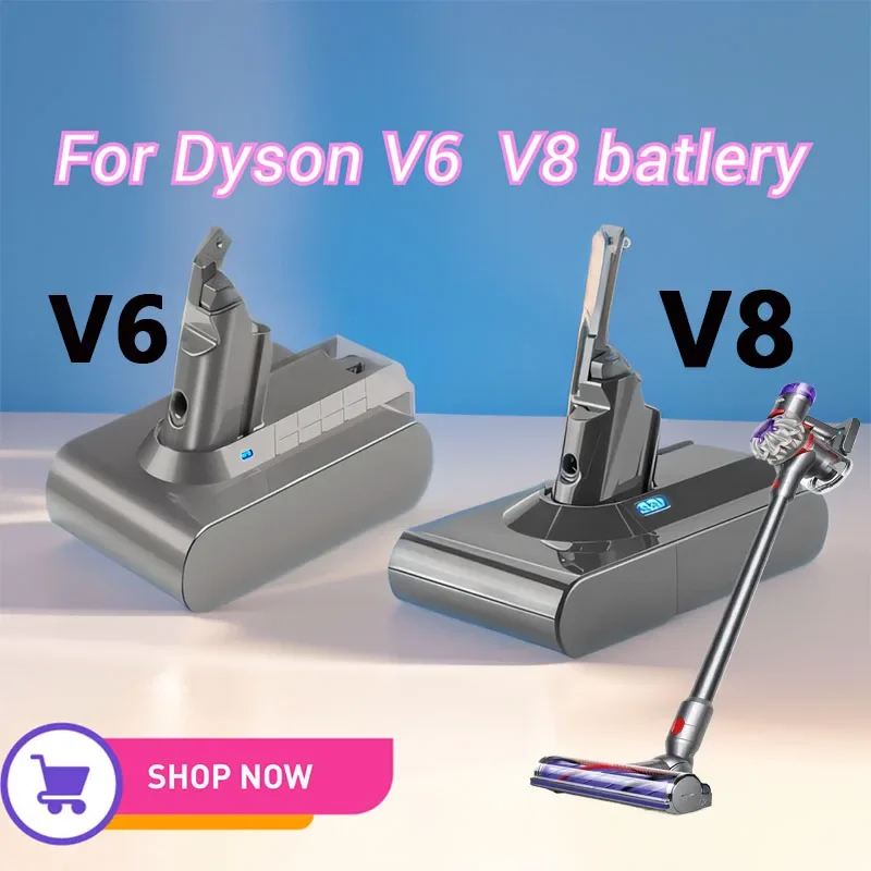 

Оригинальная запасная батарея 12,8 Ач для Dyson V6 V8Series SV12 DC62 SV11 sv10, ручной пылесос, запасная батарея