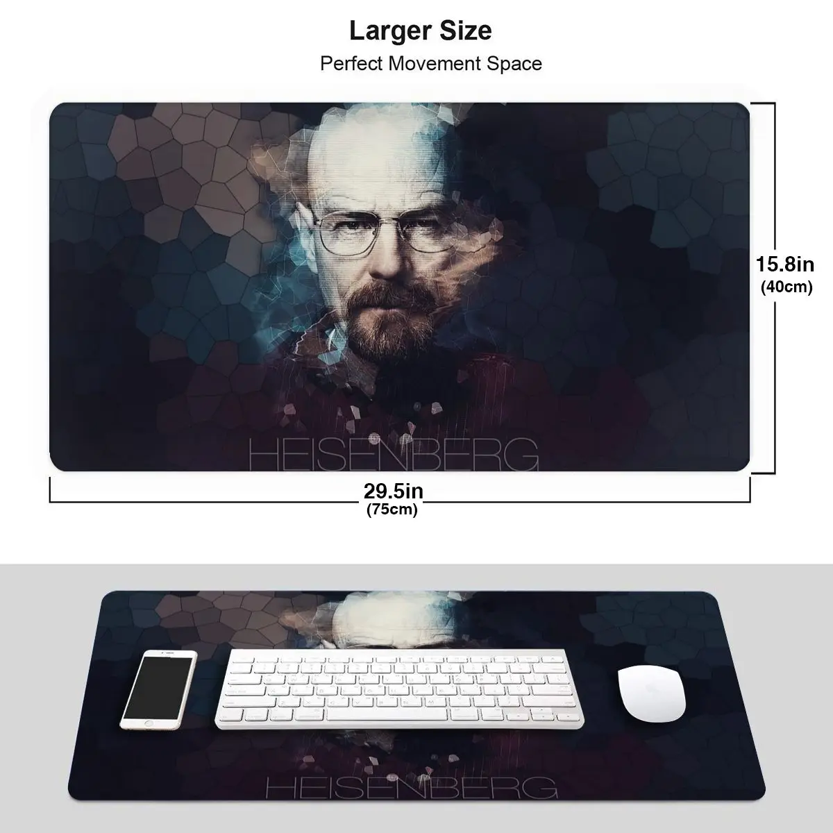 Breaking Bad Walter White Tv Office Carpet Mousepad Large Laptop Non-Slip Rubber Computer Mouse pad