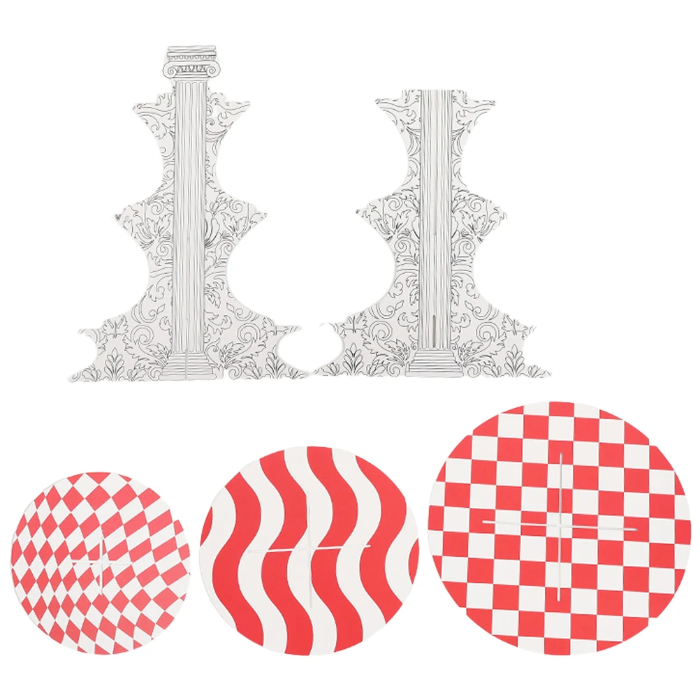 

1 Set Multilayer Cake Display Stand Paper Material Dessert Cupcake Holder Party Wedding Household Stable Base Large Capacity