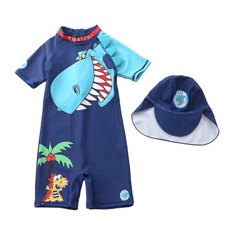 Uv Baby Kids Fun Boys Swimsuit One Swimming One-Piece Ruffled Swimsuit Spf 50 Long Sleeve Kids Swimsuit Girls 1-7 Years